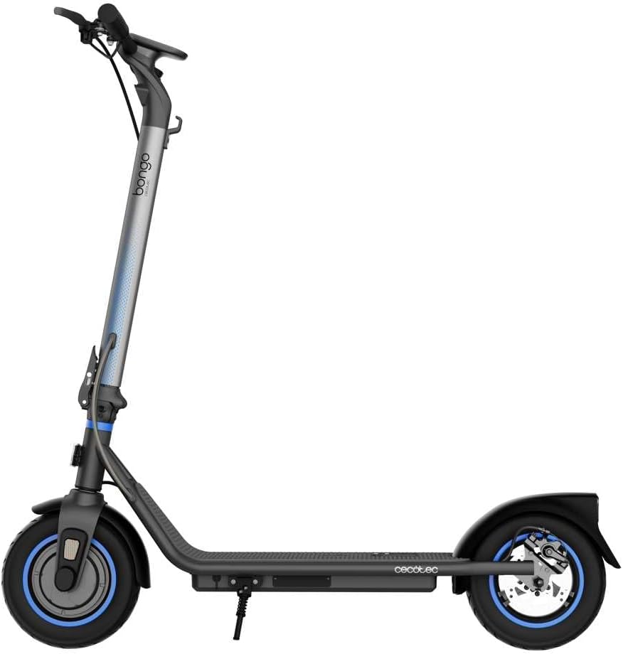 Cecotec Patinete Eléctrico Homologado con App Bongo D20 XL Connected. Potencia Máxima de 630W, Autonomía de hasta 20km, Ruedas de 10”, Supera Pendientes, Freno Delantero y Trasero