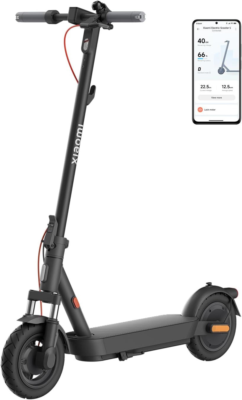 Xiaomi Scooter 5 Series ES, Patinete Electric, Potencia Maxima de 1000W-250W, Autonomía 20KM-60KM, Ruedas de 8,5″-10″ Certificado por la DGT (Versión ES)