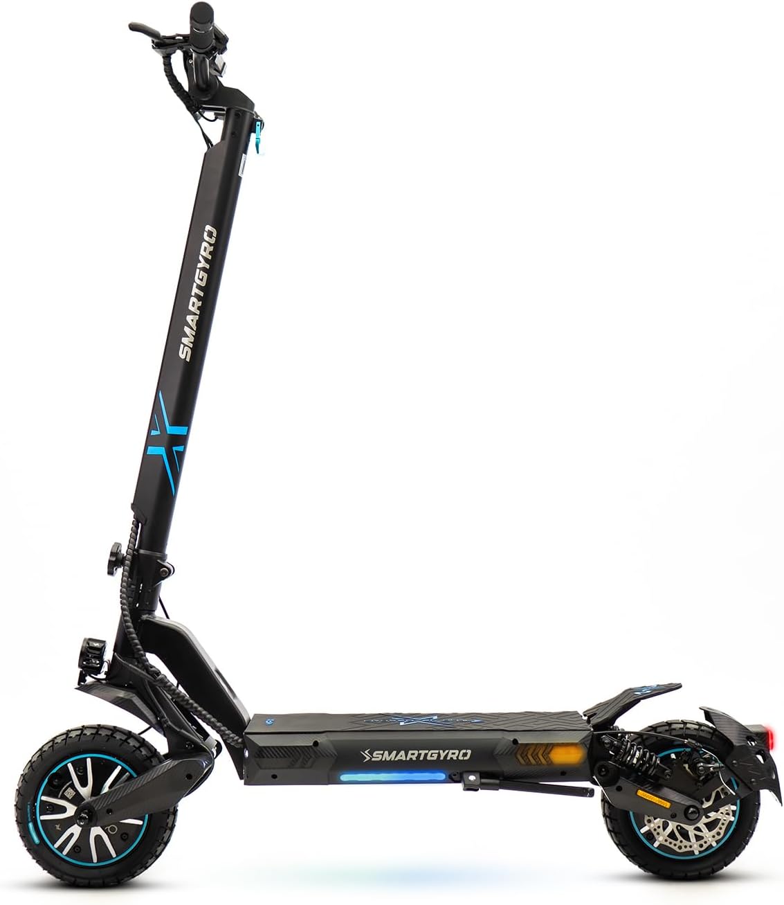 smartGyro Dual MAX 2 – Patinete Eléctrico, 2 Motores de 48V, 1000W Pot. Máxima, Batería 15Ah, Smart Core, Autonomía 60 Km, Ruedas de 10 Pulgadas Dual Grip, Suspensiones, Triple Frenada